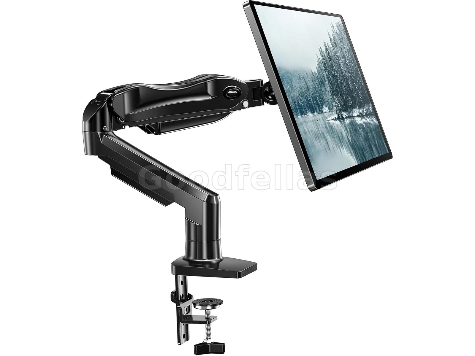 Single Monitor Arm - HUANUO FlowLift Pro View better, work smarter: keep your screen at the perfect eye level for ultimate ergonomic comfort.
