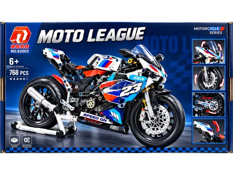 82003 — Moto League BMW S1000RR-Style Motorcycle Building Set