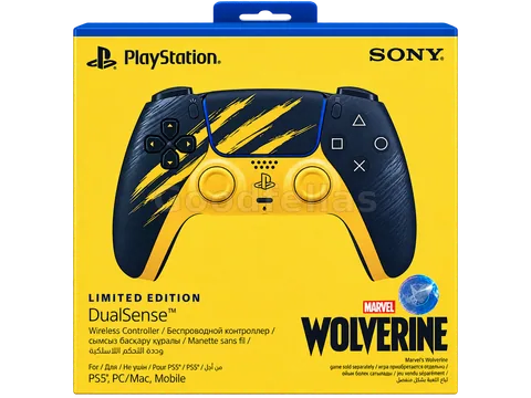 DualSense® Wireless Controller – Marvel’s Wolverine Battle Yellow Limited Edition