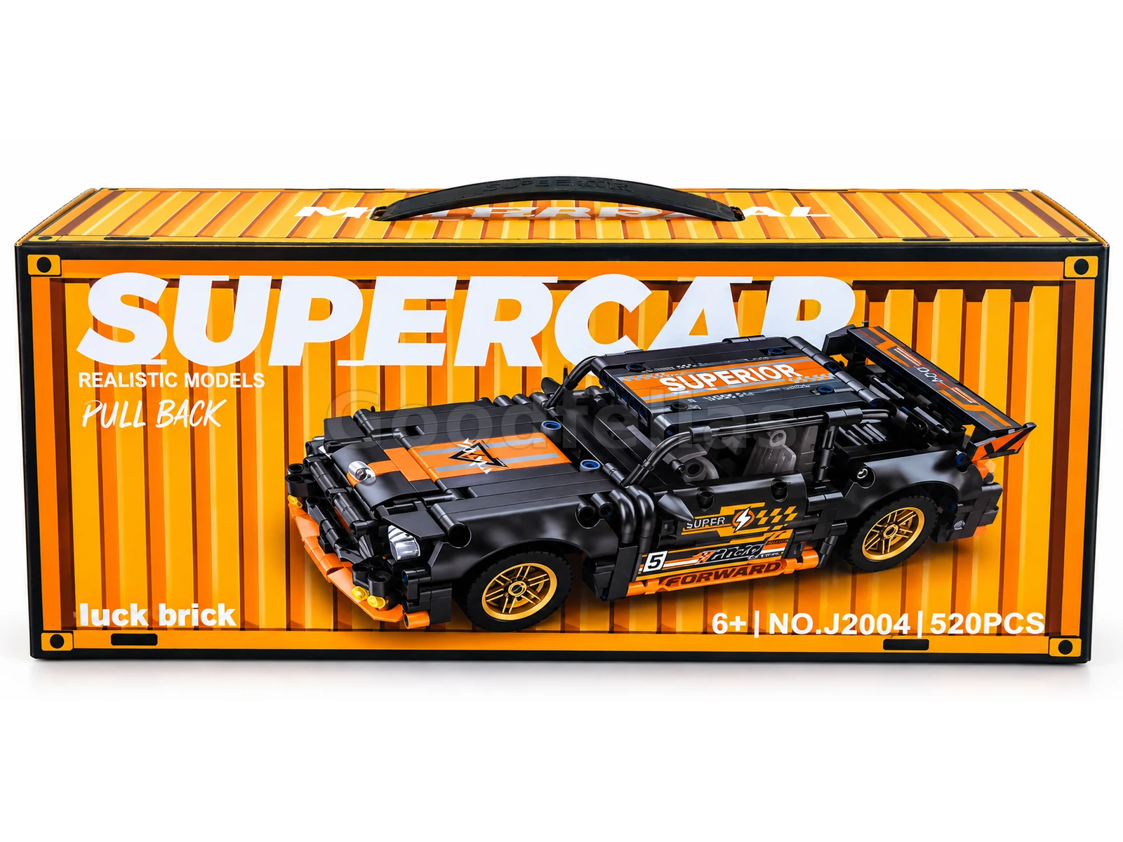 J2004 — Pull-Back Rally Racing Car Building Set — 520 PCS