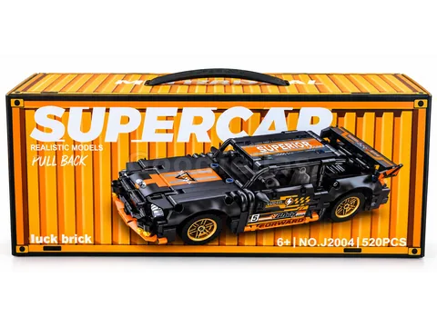 J2004 — Pull-Back Rally Racing Car Building Set — 520 PCS