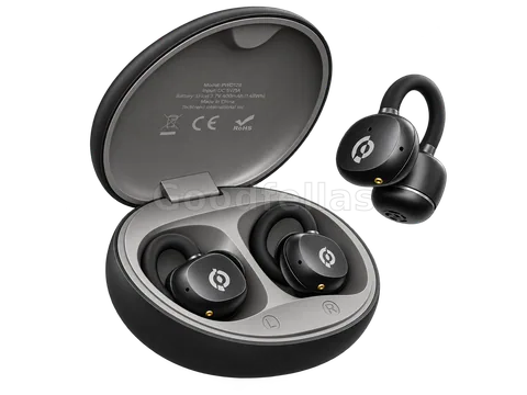 Powerology Cherry Open-Ear Wireless Earphones Bluetooth 6.0 - Black