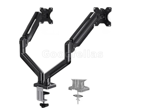 Dual Adjustable Monitor Arm M252DLA – Black – 13–32 Inch