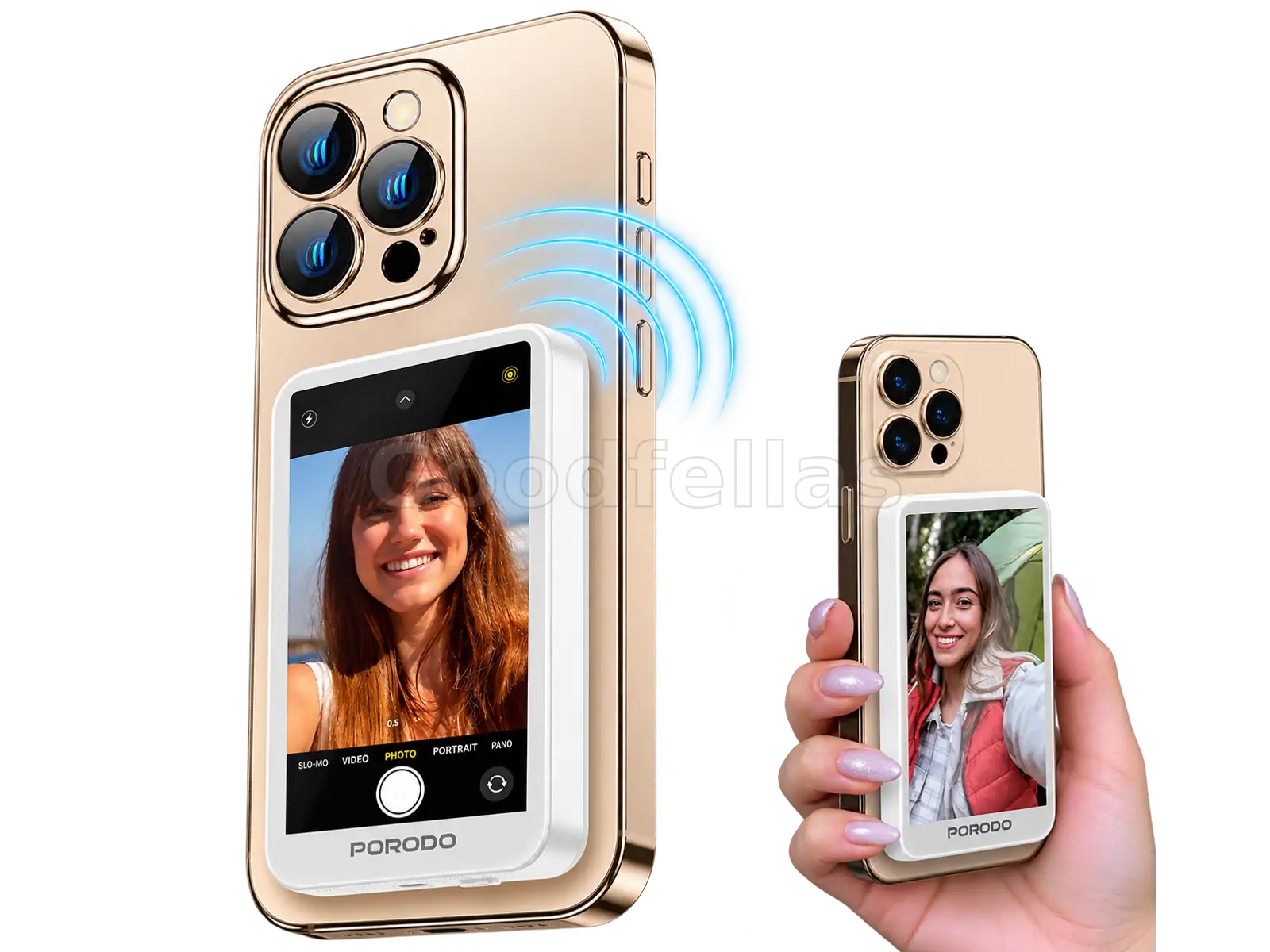Porodo Lifestyle Selfie Screen Monitor – Magnetic Mirroring Device – PD-LFST190