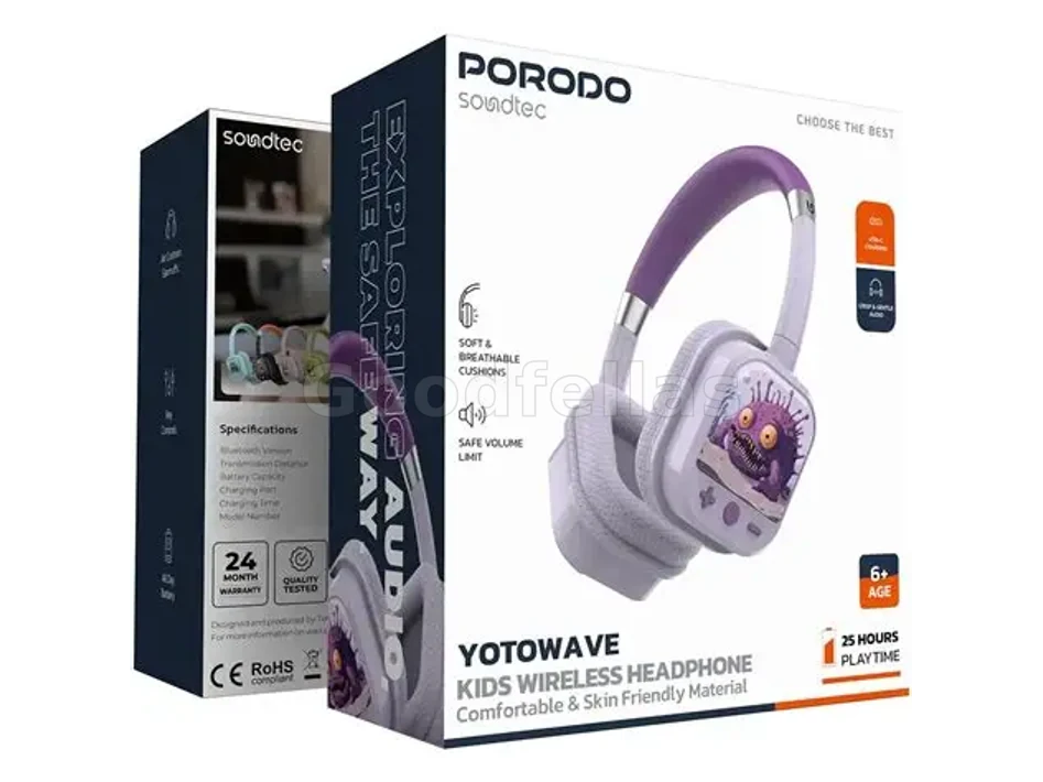 Porodo Soundtec Yotowave Kids Wireless Headphone