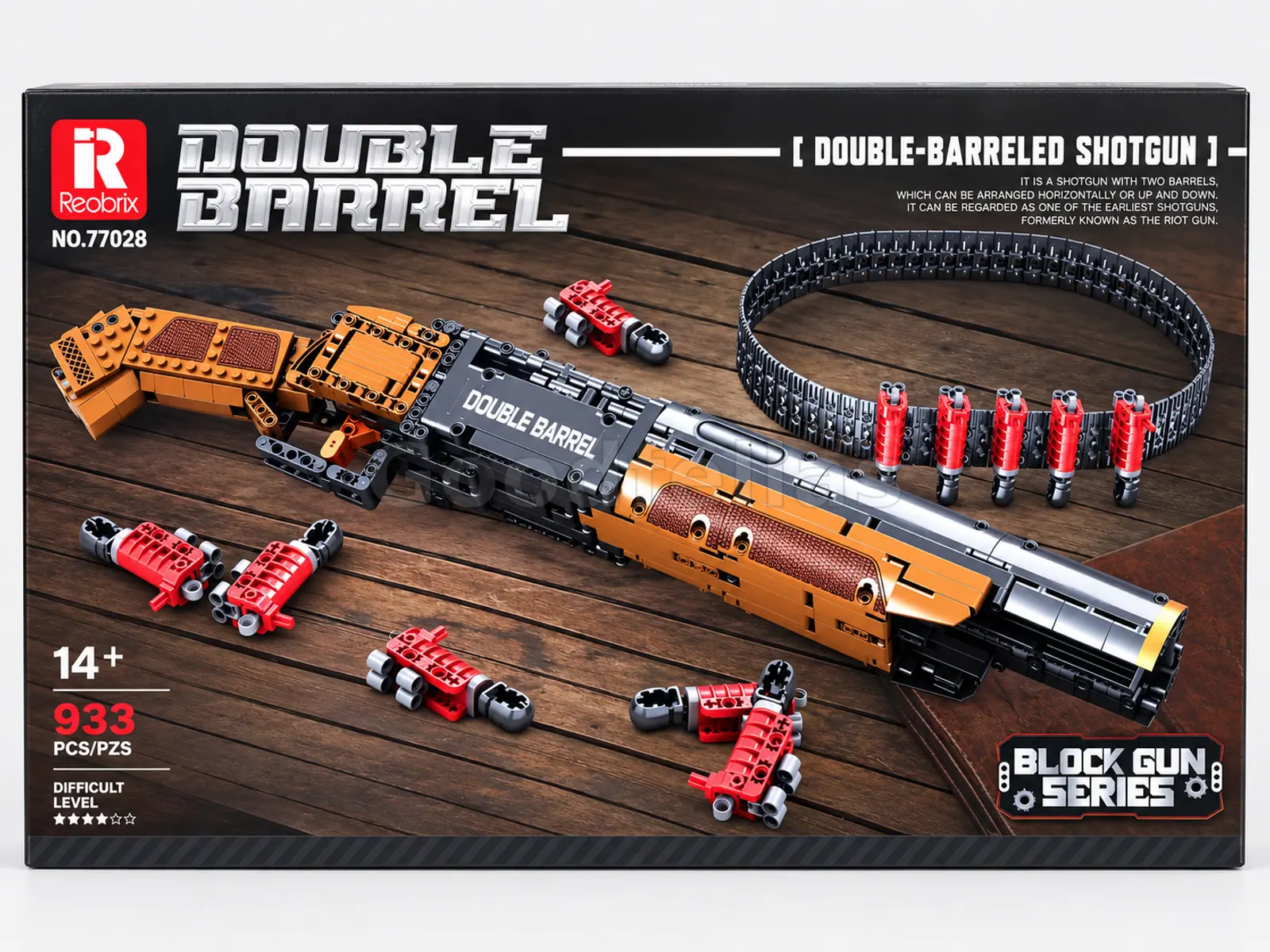 77028 — Double-Barrel Shotgun Building Set