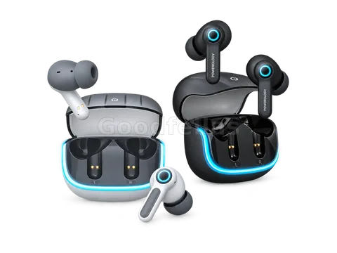 Powerology Quad ENC True-Wireless Buds Bluetooth 5.3 RGB - Black Or White