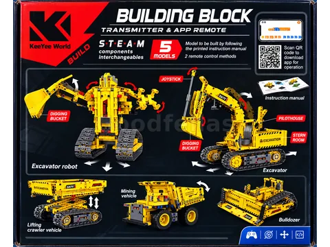 KY Blocks K96173 – 5-in-1 Programming Robot