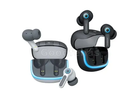 Powerology Quad ENC True-Wireless Buds Bluetooth 5.3 RGB - Black