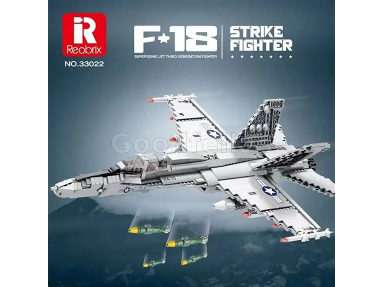 33022 — F-18 Strike Fighter Hornet Building Set