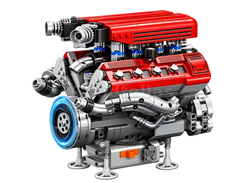V8 Engine Building Set Concept -- 33015