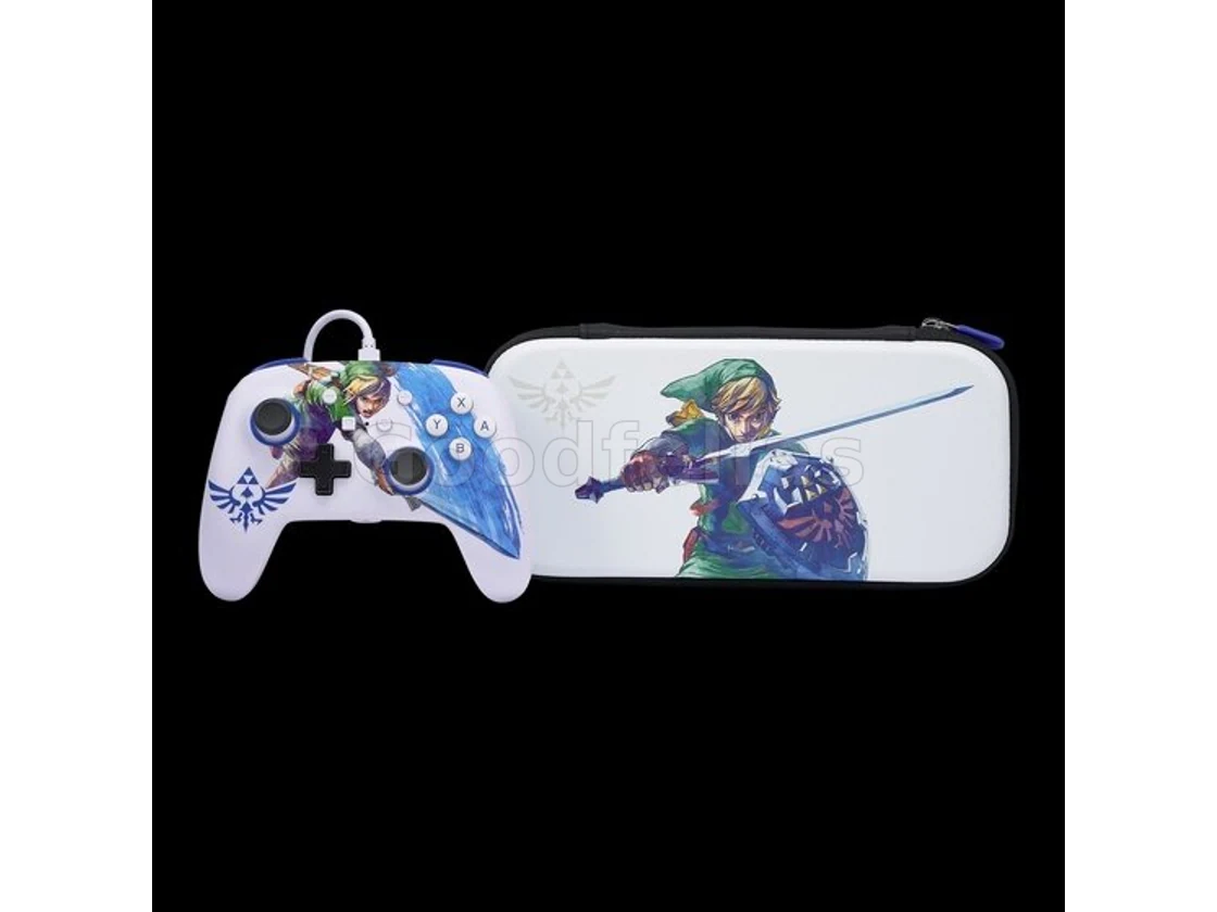 PowerA Enhanced Wired Controller & Slim Case – Master Sword – Nintendo Switch