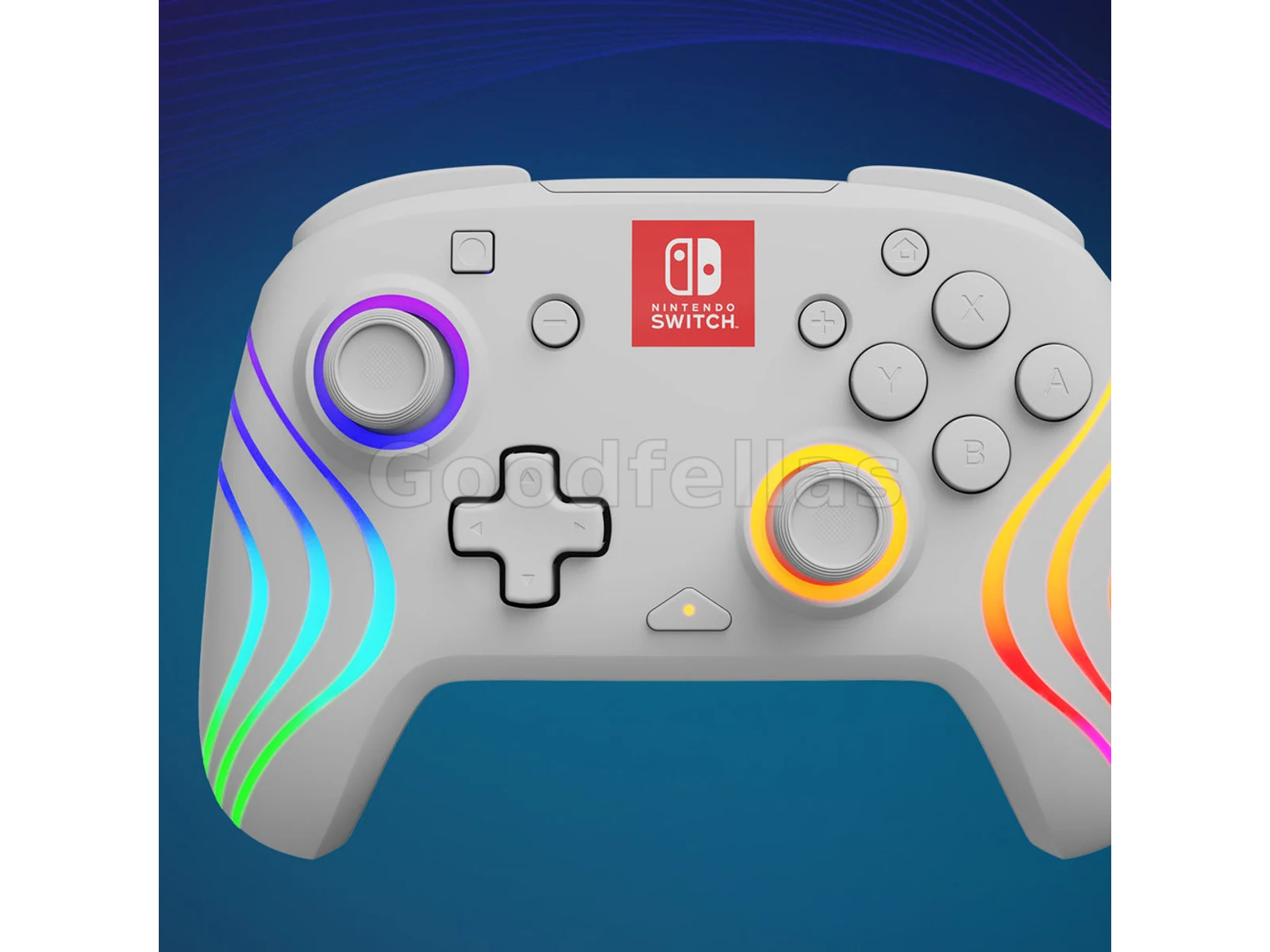 PDP Afterglow Wave Wireless Controller (White) – Nintendo Switch