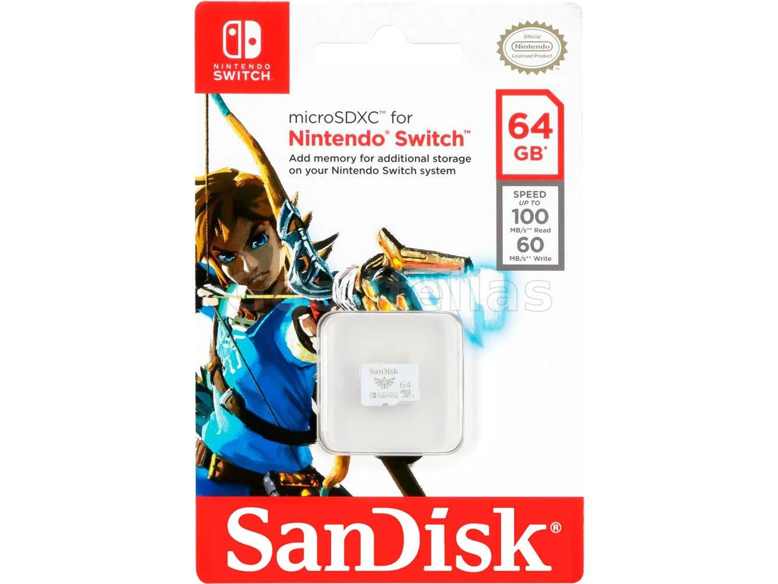 Nintendo Switch microSDXC Card - 64GB - SDSQXAO-064G-GN6ZN