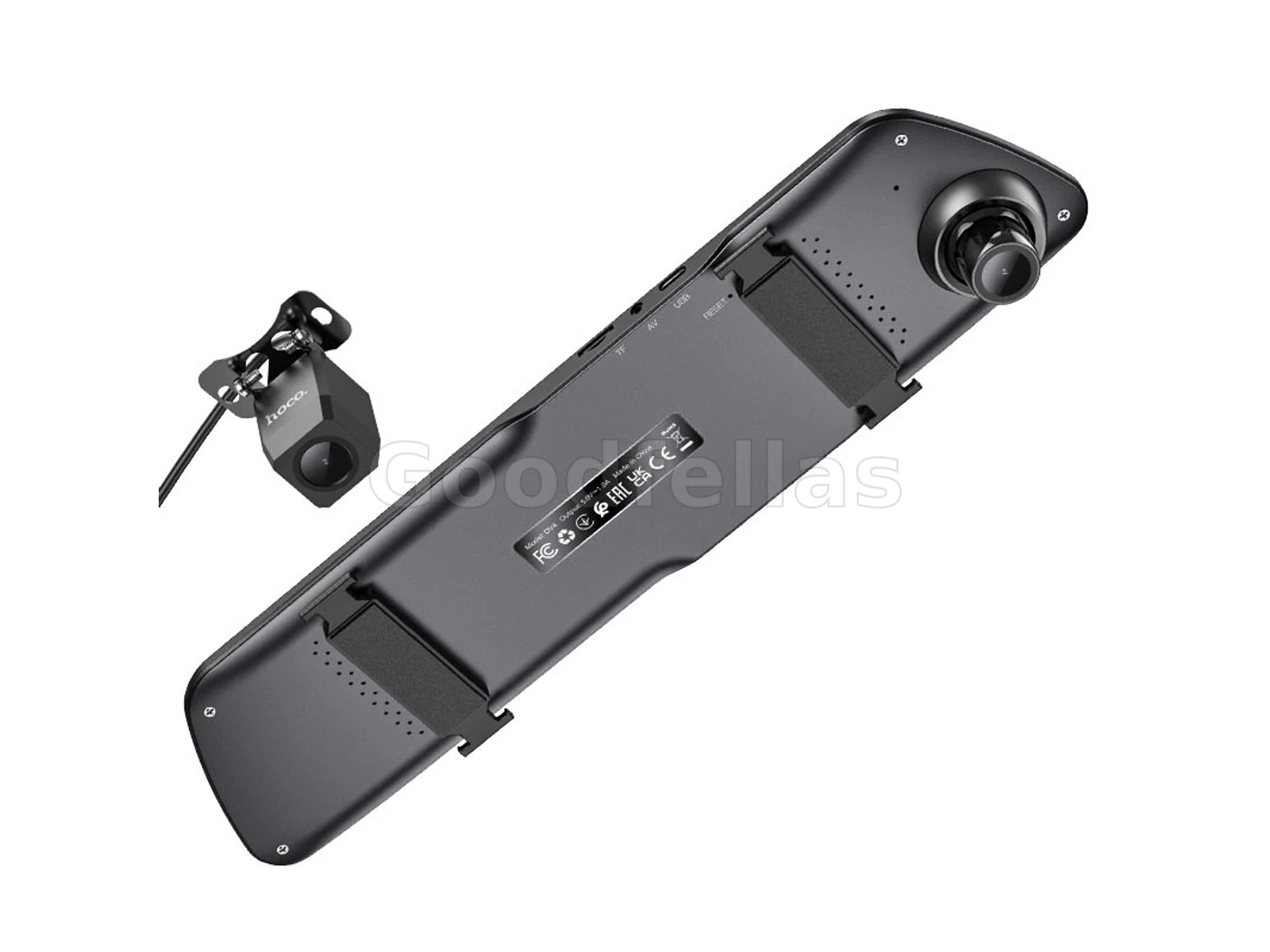 Hoco DV4 Dual-Channel Rearview-Mirror Driving Recorder