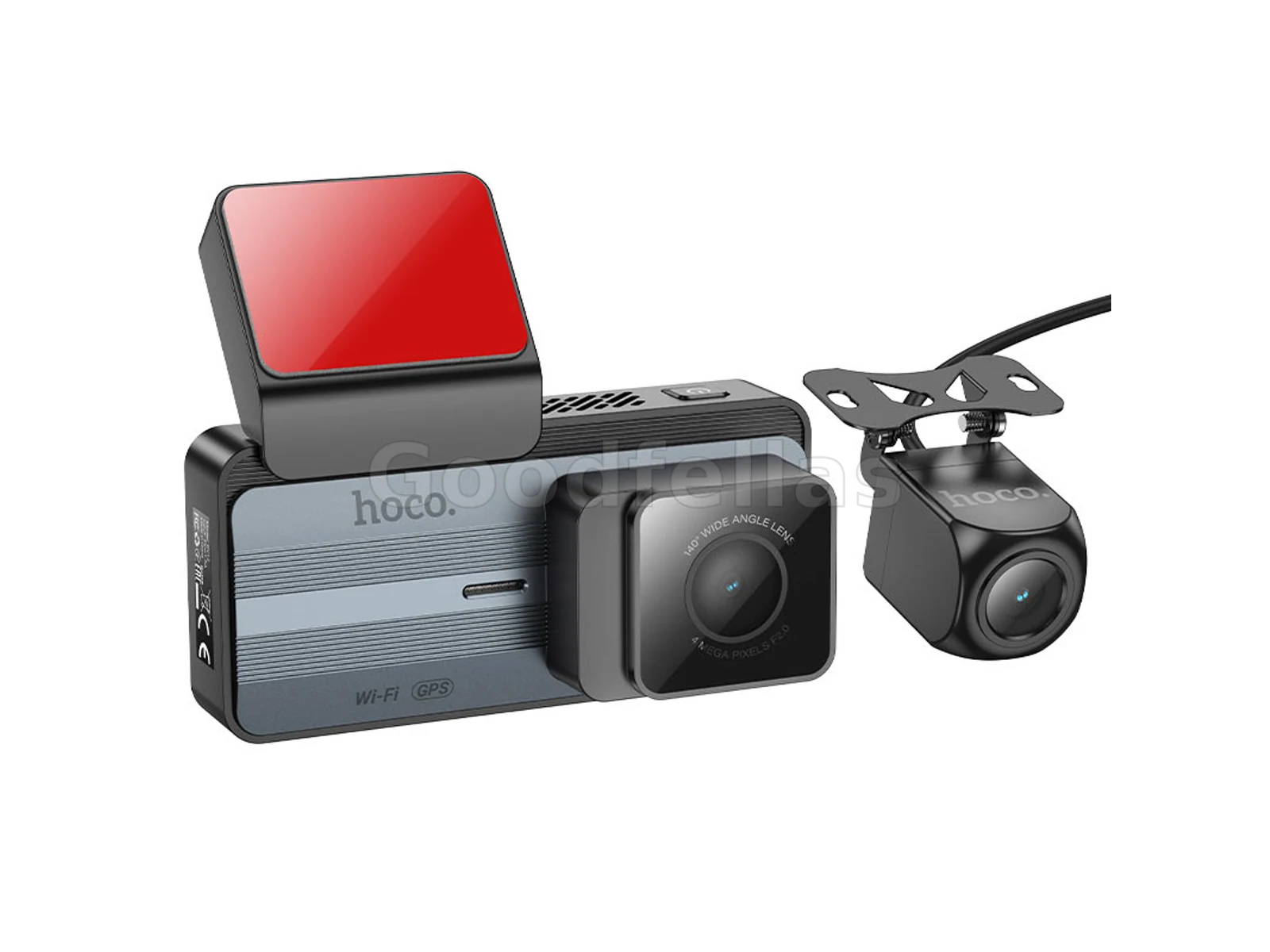 Hoco DV12 2K GPS Dual-Channel Driving Recorder