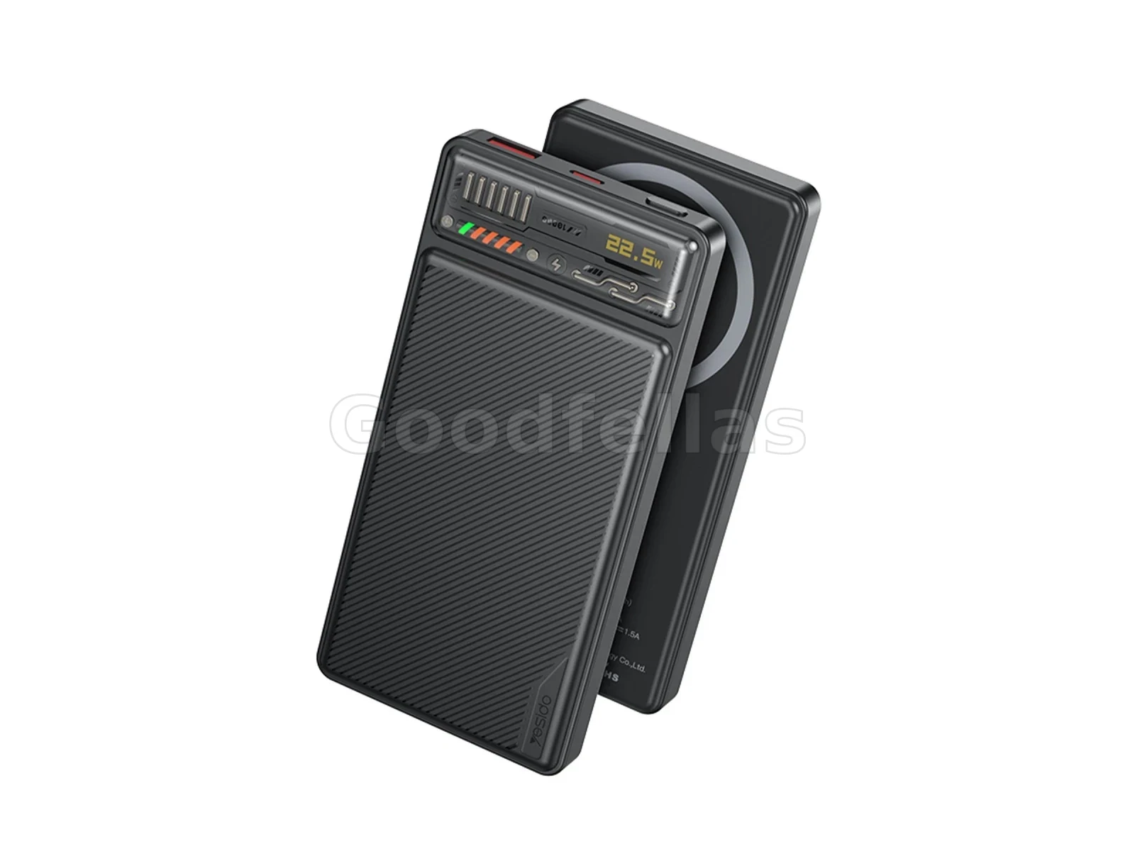 Yesido YP57 10,000mAh 22.5W / 20W PD 15W MagSafe Power Bank – Black