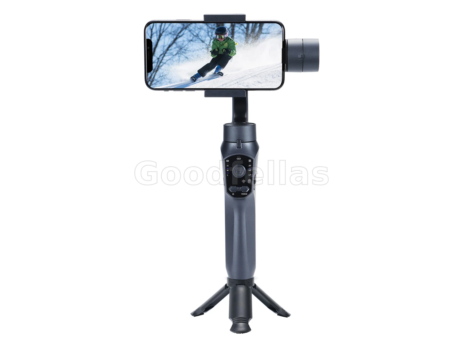Porodo 3-Axis Anti-Shake Gimbal P10 Pro – Gun Grey