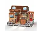 Magnetic Building Tiles Bookstore Street Scene — 58 Pieces
