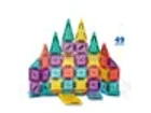 Mini Transparent Magnetic Tiles with Iron Storage Box — 49 Pieces