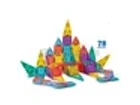 Mini Colorful Translucent Magnetic Construction Tiles — 78 Pieces
