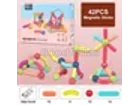 Magnetic Sticks Building Blocks Set — 42 Pieces