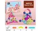 Magnetic Sticks Building Blocks Set — 64 Pieces