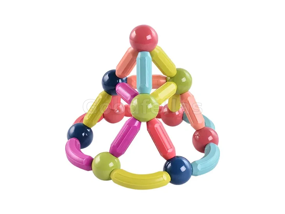 Variety of Shape 3D Magnetic Stick Building Block Set — 46 Pieces