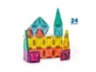 Mini Transparent Magnetic Tiles Travel Set — 24 Pieces