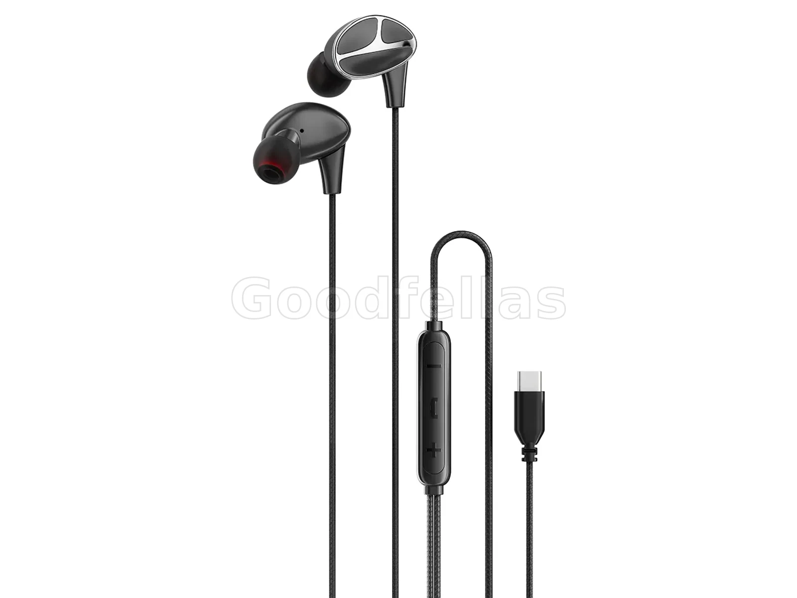 Porodo Soundtec Stereo Bass Type-C Wired Earphones