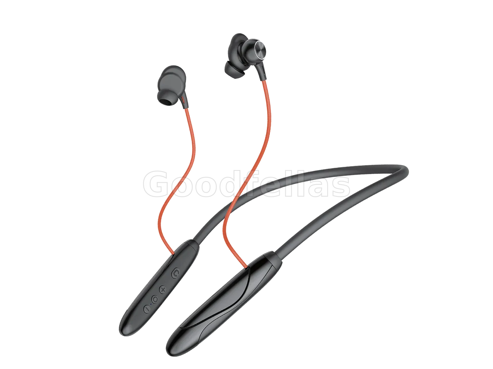 Porodo Soundtec Echo Flex Magnetic Buds Hall-Switch Technology - Black