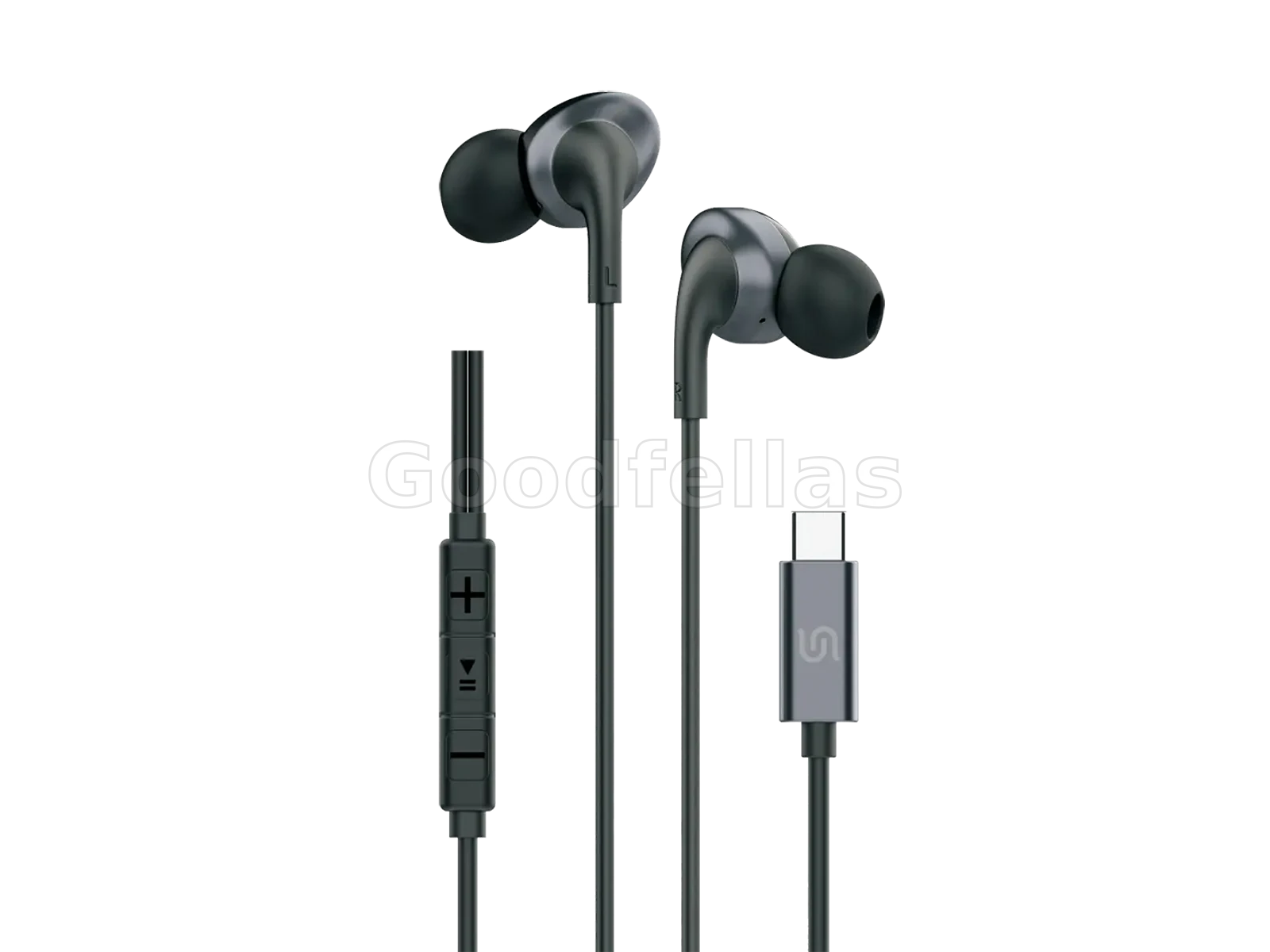 Porodo Soundtec Stereo Earphones - Black