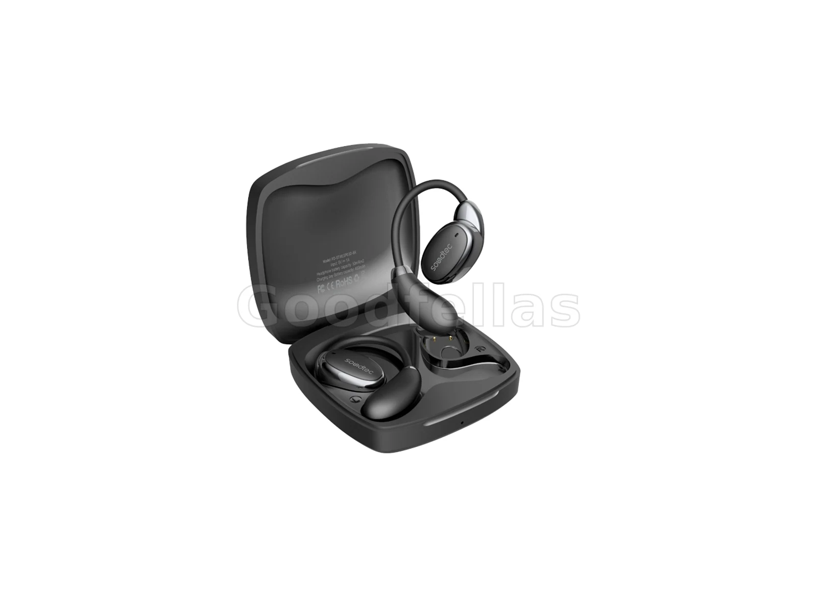 Porodo Soundtec Aero Tune Open Wearable Earbuds - Black