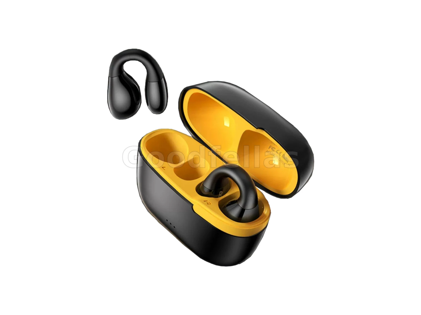 Porodo Soundtec Air Conduction TWS Earbuds - Black / Yellow