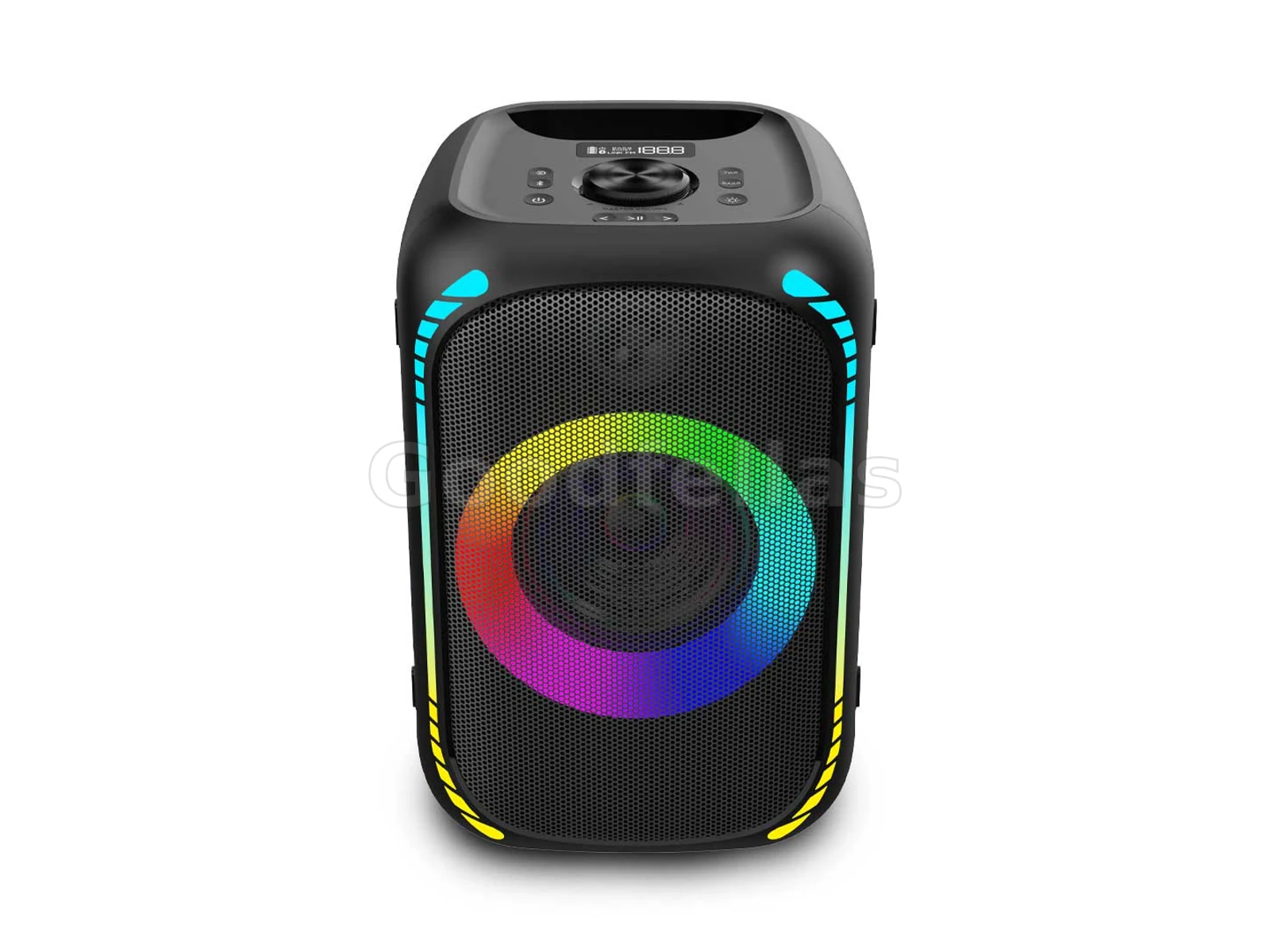Porodo Soundtec Party Speaker 200W with 5.25" Woofer 2" Tweeter and FM - Black