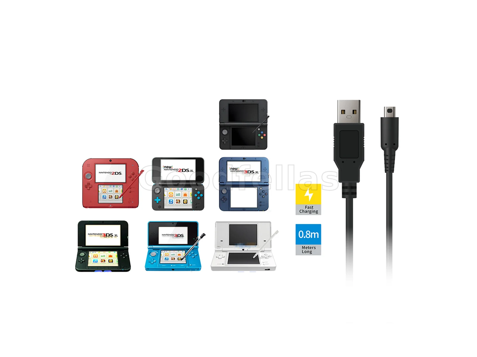 Nintendo DSi/2DS/3DS Charging Cable - TNS-51129