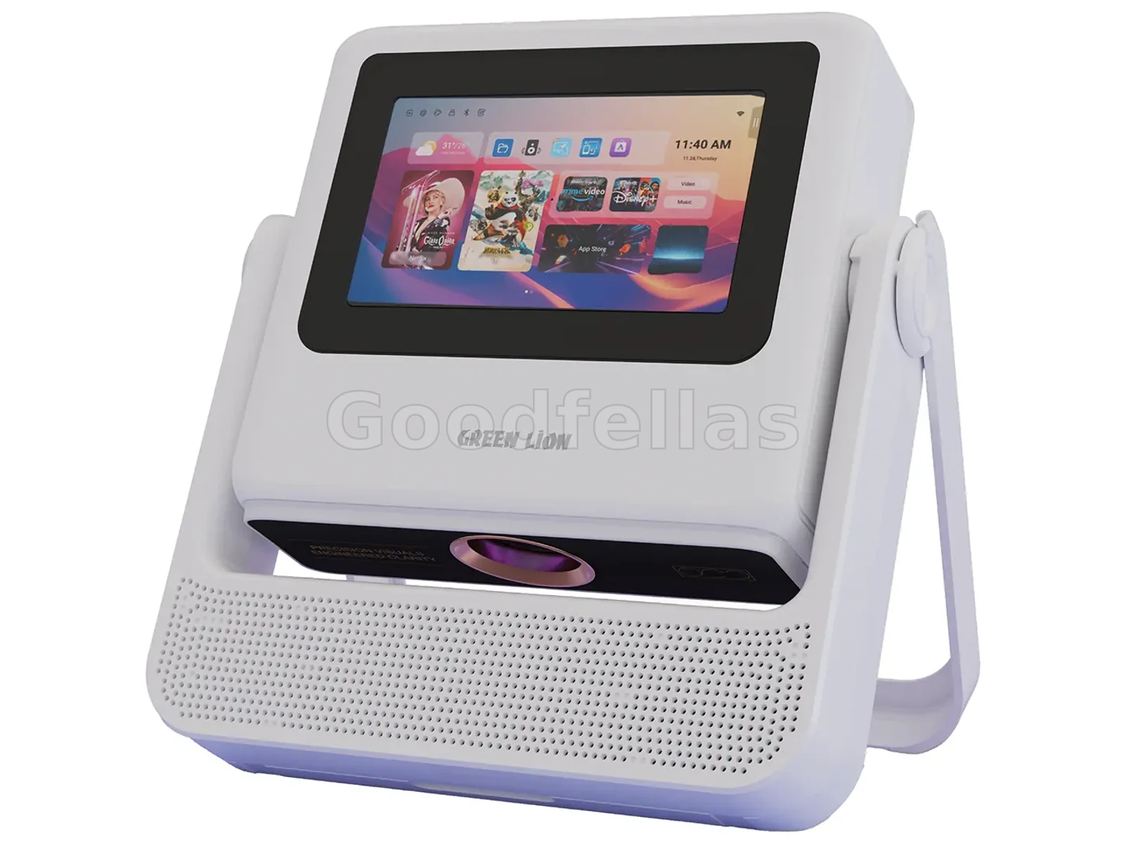 Green Lion Orion 2 Smart Projector with Smart Display & 4K Support - White