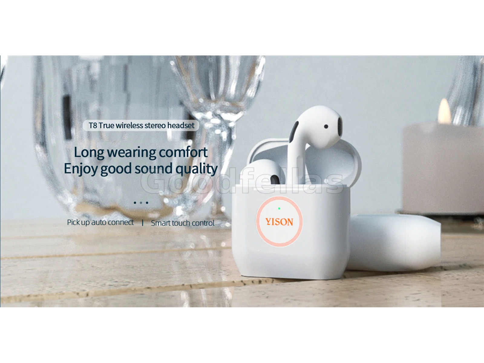 YISON T8 Bluetooth 5.0 True Wireless Earbuds