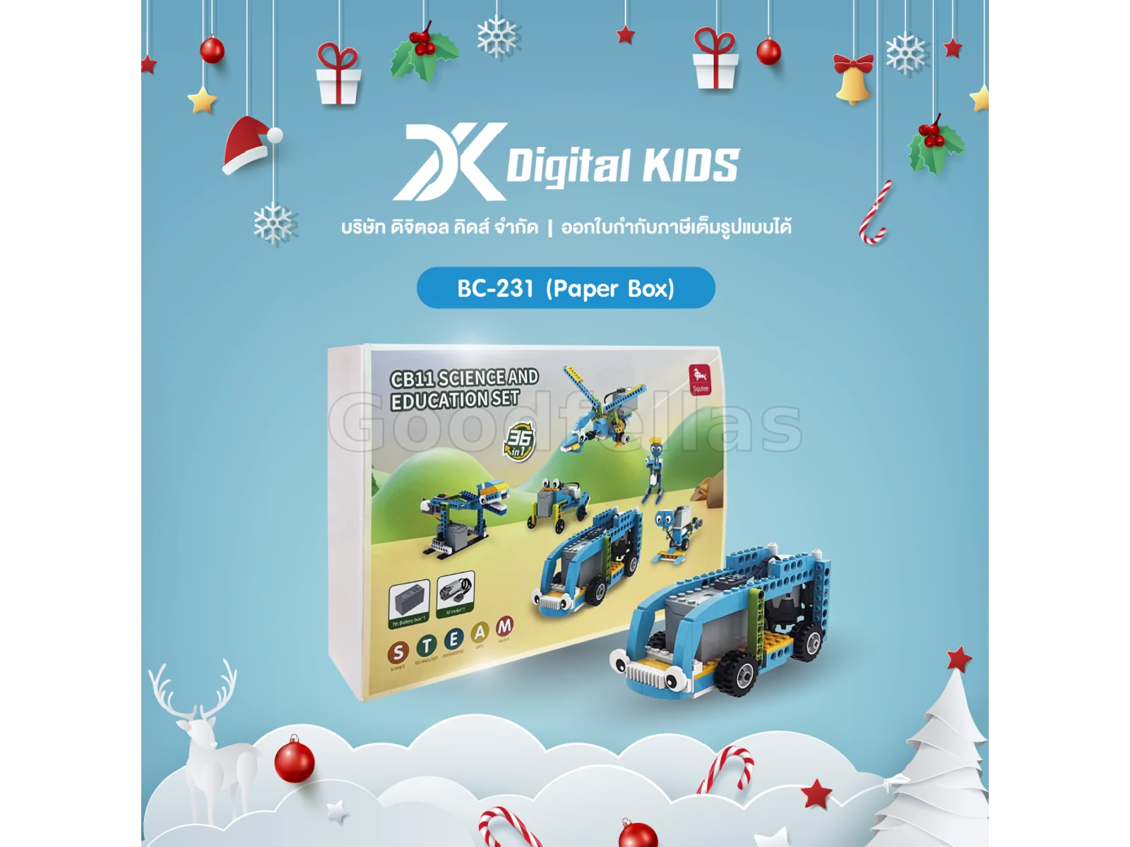 Squtee CB11 Science & Education Set – 36-in-1 Programmable STEM Robotics Kit