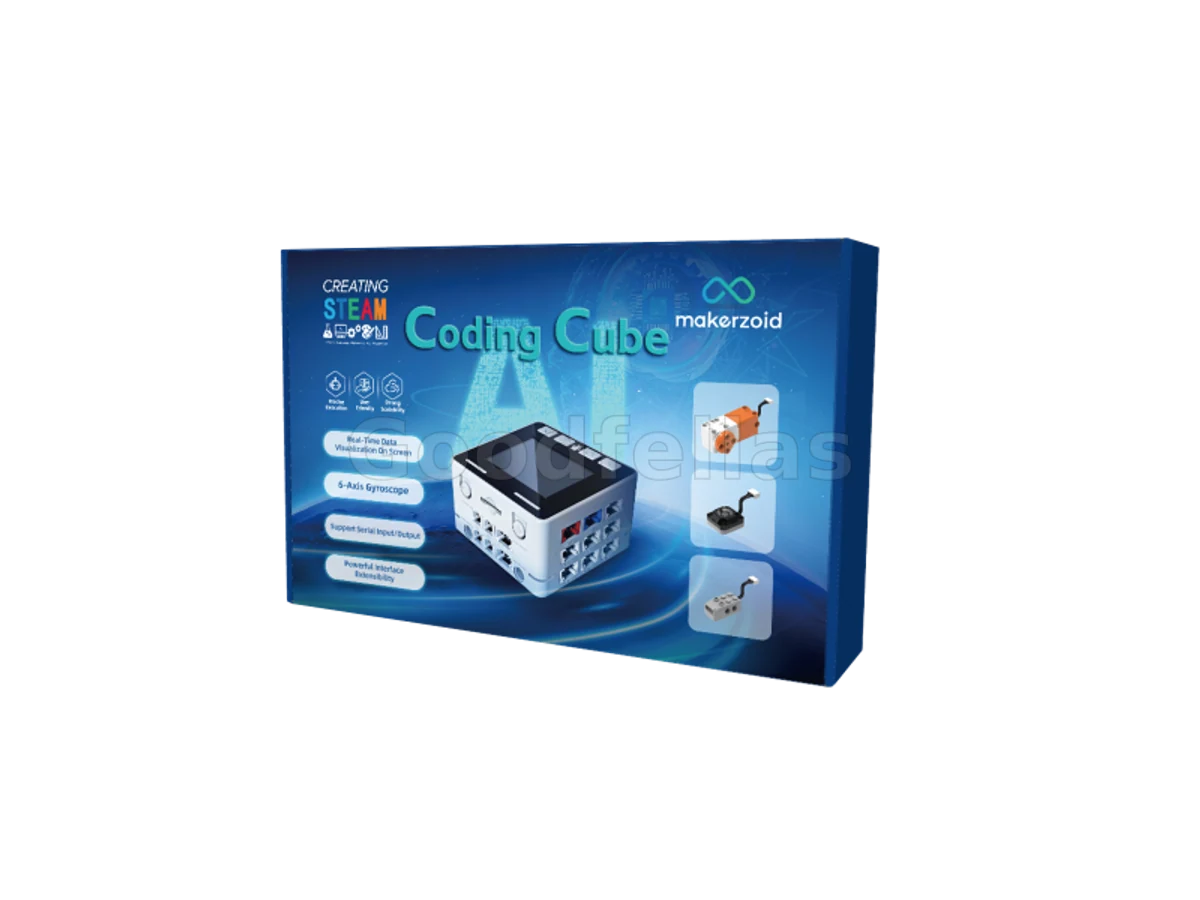 Makerzoid Coding Cube Premium – AI Control Hub (MKZ-CC)