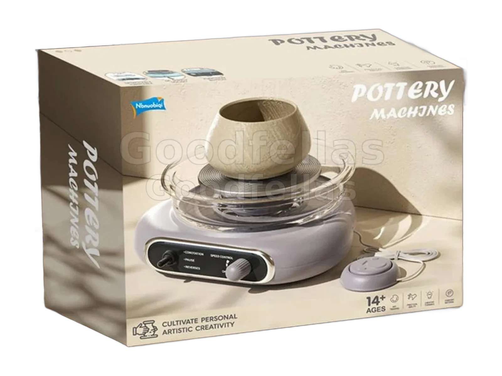 Nbnuobiq Mini Electric Pottery Wheel Machine Kit – Taro Grey